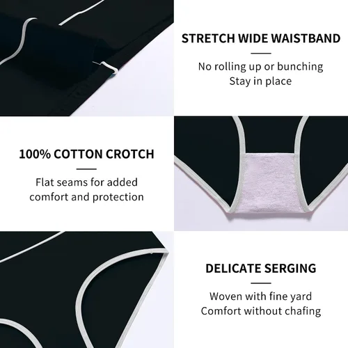 Miniatura 3 de Migbean high Waisted Underwear for Women - Womens Underwear,Panties for Women,Plus Size Underwear for Women,Women's Panties