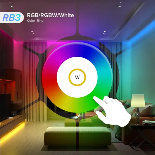 Miniatura 3 de BTF-LIGHTING RB3 2.4G Mando a distancia inalámbrico táctil RF para tira de luces LED RGB RGBW de persecución SPI, control de 4 zonas compatible