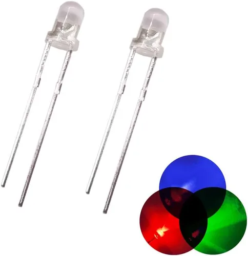 Miniatura 3 de F3 Ultra brillante 3MM agua redonda verde claro/amarillo/azul/blanco/rojo/UV 395nm LED luz diodo emisor (rojo 100pcs)