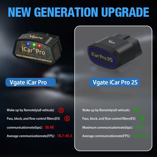 Miniatura 5 de Vgate iCar Pro 2S - Escáner Bluetooth OBD2, herramienta de diagnóstico de coche, lector de código para Android, iOS y Windows, color negro