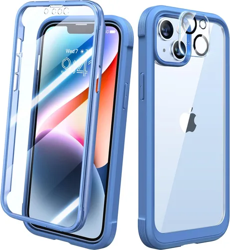 Miniatura 61 de Diaclara - Funda compatible con iPhone 11, carcasa resistente de cuerpo completo con protector de pantalla integrado sensible al tacto y Transparente
