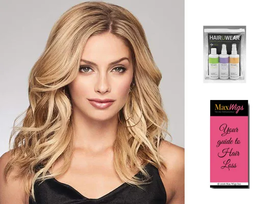Alpha Wave 16" Hair Topper Color R119G GRADIENT SMOKE – Sexy Beach Añadido Volumen Largo Largo Tru2Life Resistente al Calor Pieza Sintética Paquete