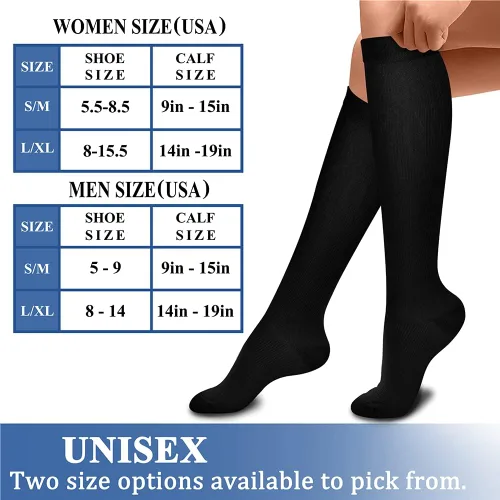 Miniatura 7 de CHARMKING - Calcetines de compresión para mujeres y hombres (3 pares), 15-20 mm Hg, el mejor apoyo para atletismo, running o ciclismo, mejora