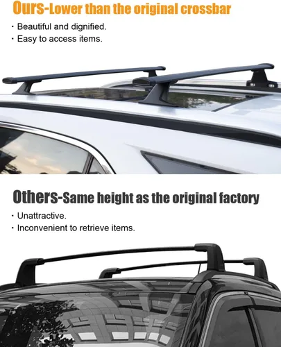 Miniatura 6 de KINGGERI Barras Transversales para Techo de 220 libras Compatible con Jeep Grand Cherokee L 2021-2026 y Grand Cherokee 2022-2026, Rieles de Techo