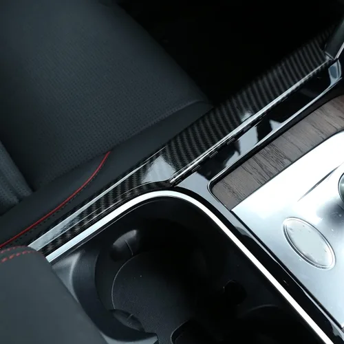 Miniatura 6 de YIWANG - Cubierta de repuesto para interior de coche, para Land Rover Discovery Sport 2020 2021 (fibra de carbono)