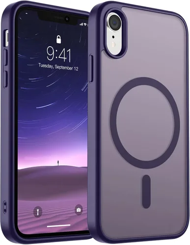 Miniatura 12 de SUPFINE Funda magnética para iPhone 11 Pro Max (compatible con MagSafe) (protección contra caídas de grado militar), delgada, translúcida mate, a