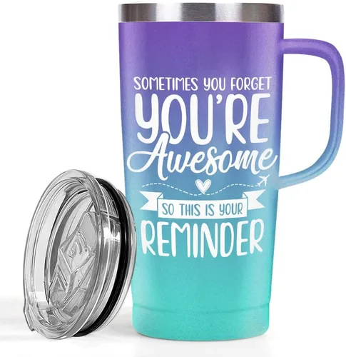 Miniatura 9 de SANDJEST Mejor Taza para Tía Taza de Tía con Asa 20oz Acero Inoxidable Taza de Café Aislada para Viaje Regalos para Tías de Sobrina Sobrino Regalo