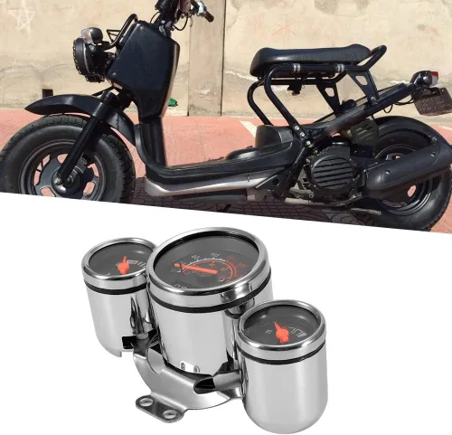 Miniatura 3 de KIMISS 3 en 1 tacómetro digital para motocicleta, odómetro velocímetro, kit de indicador de motocicleta