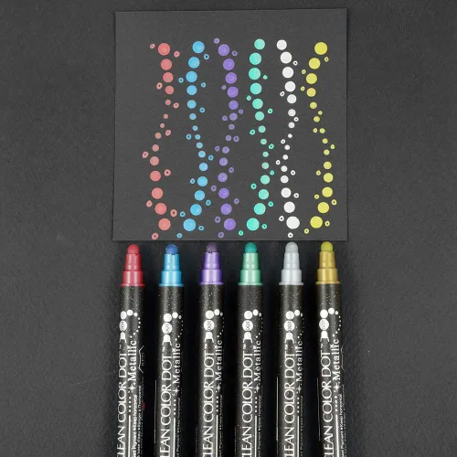 Miniatura 9 de Kuretake TC-8100/6V ZIG Clean Color Dot Metálico 6