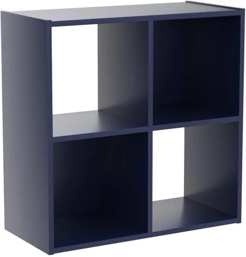 Miniatura 4 de Kings Brand Furniture - Estantería infantil de 4 cubos, organizador de almacenamiento de juguetes para niños, para sala de juegos, dormitorio
