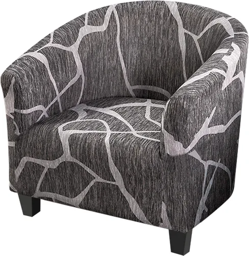 Miniatura 13 de HOTNIU Funda para silla de club, fundas para sillas de bañera para sillones, funda de sillón de alta elasticidad, protector de muebles para sala