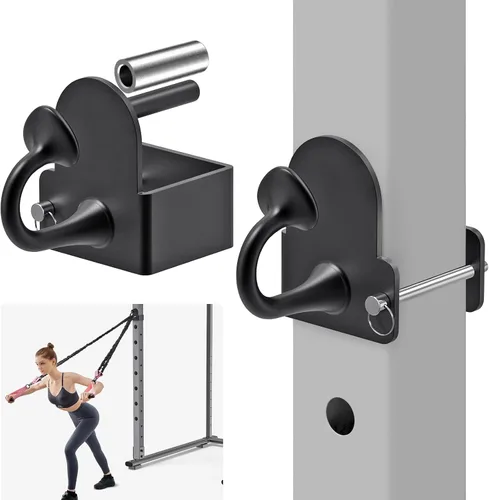 Miniatura 17 de Nordic Hamstring Curl Attachment, Dip Bar, Belt Squat & Safety Spotter Arms for 2"x2" & 3"x3" Power Racks, Home Gym Strength Training Accessories
