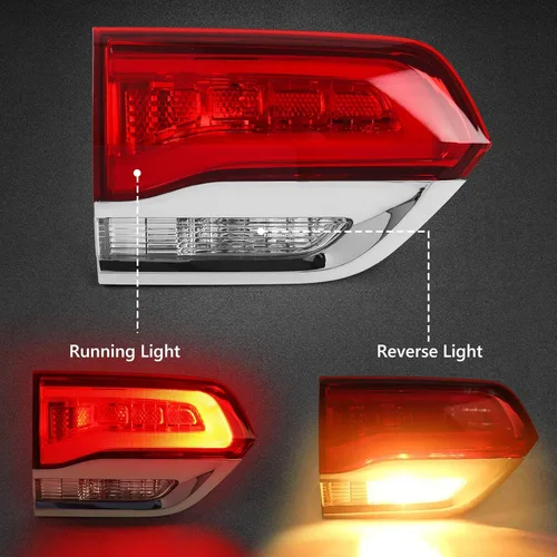 Miniatura 2 de Huray Luz Trasera Interior Izquierda Compatible con Jeep Grand Cherokee 2014-2021 Laredo/Limited/Overland/Summit Ensamblaje de Luz Trasera del Lado