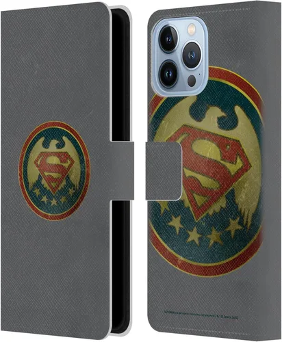 Miniatura 122 de Head Case Designs Funda de piel con licencia oficial de Superman DC Comics con logotipos negros y rojos compatible con Apple iPhone 11