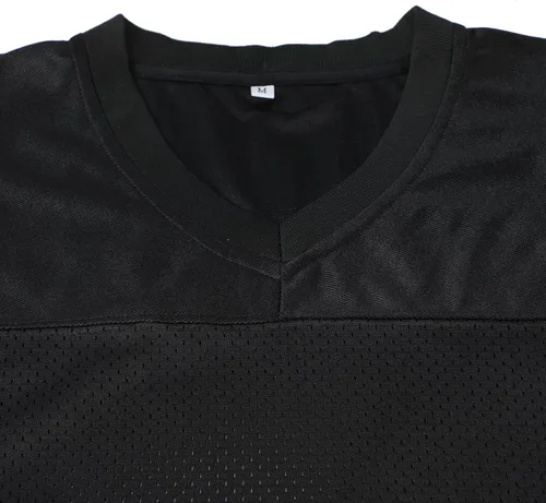 Miniatura 5 de Camiseta de fútbol liso en blanco para hombre, uniformes deportivos de equipo de práctica, hip hop, hipster, manga corta, malla, tallas S-3XL