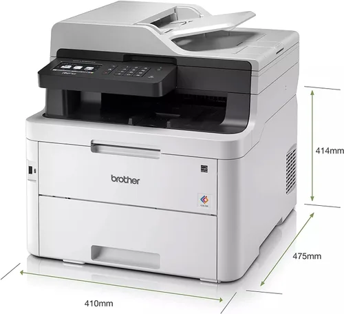 Miniatura 8 de Brother Color MFC-L3770CDW - Impresora láser inalámbrica digital todo en uno, color blanco - Impresión de copia de fax - 3.7" táctil, 25 ppm, 2400 x