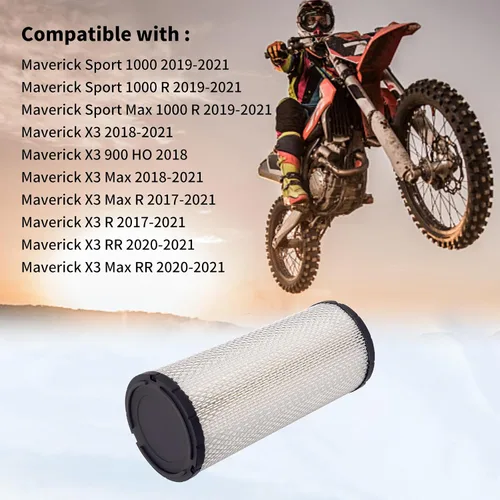 Miniatura 5 de 2 filtros de aire 715900422 707800855 CM-9017 compatibles con Can-Am Maverick X3 900 1000R HO Turbo RR RS/DS/X/XMR/MAX/XDS DPS/XRS/XRC/DPS