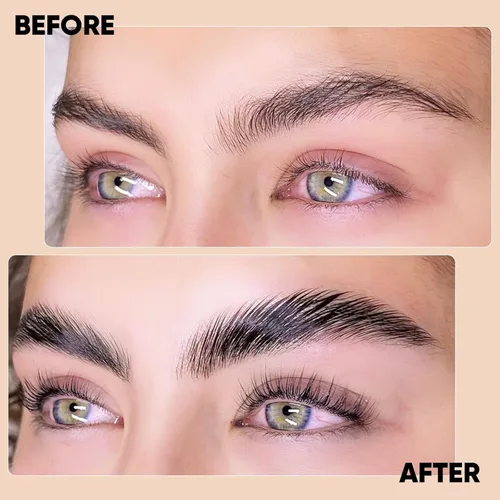 Miniatura 3 de Libeauty Kit de elevación de pestañas y color para cejas con color negro, permanente de elevación rápida y coloración voluminosa con herramientas
