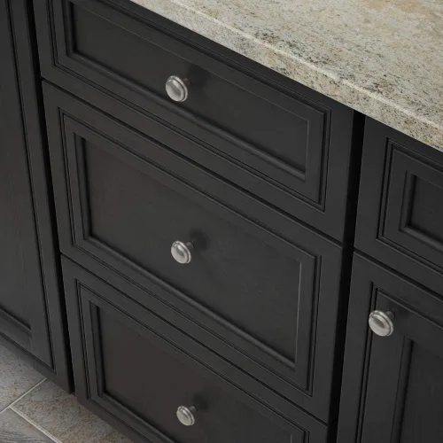 Miniatura 5 de Franklin Brass Paquete de 10 pomos de gabinete de hongos de níquel satinado para cocina, tiradores de cajones, aparadores, puerta de armario