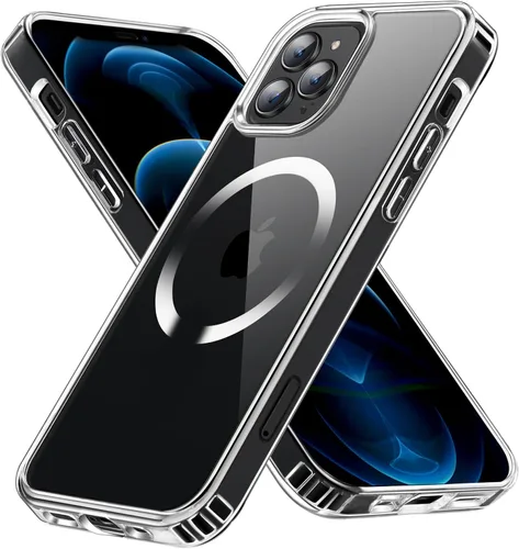Miniatura 69 de Funda magnética diseñada para iPhone 11 Pro Max, [probada en caídas de grado militar] [compatible con MagSafe] Funda protectora delgada translúcida