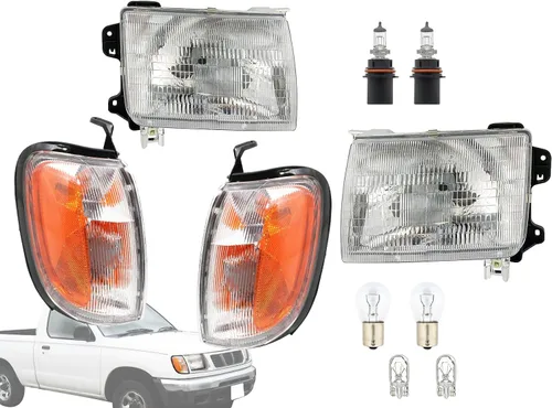 Miniatura 21 de APA - Lámpara de repuesto para faros delanteros con bisel gris para Dakota 1991 1992 1993 1994 1995 1996 con paquete AERO Driver lado izquierdo