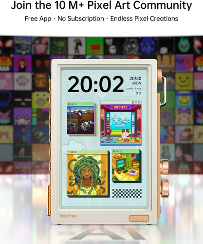 Miniatura 7 de Divoom Times Frame - Marco de Fotos Digital WiFi de 10.1" con 64GB, Aplicación Gratuita sin Costos de Suscripción, Soporta la Carga de Blanco
