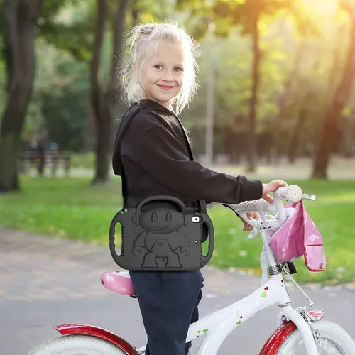 Miniatura 8 de SUPLIK Funda para niños para iPad de 9ª/8ª/7ª generación (10.2 pulgadas, 2021/2020/2019), Funda resistente a niños para iPad de 10.2" con asa