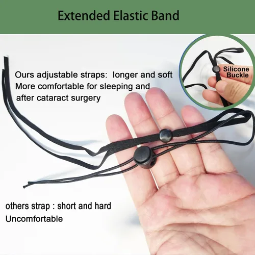 Miniatura 4 de Eye Shield after Cataract Surgery,Transparent Ventilated Cataract Eye Shield For Sleeping Negro