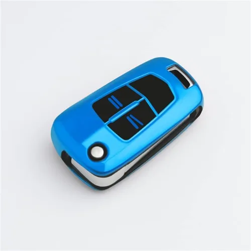 TPU 2Button Flip Key Case Cover para Opel Astra J Corsa D Insignia Vectra C Zafira