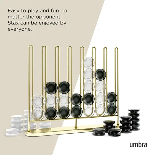 Miniatura 4 de Umbra STAX Juego de Cuatro en Línea, Latón