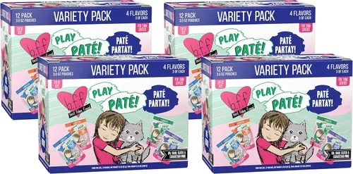 Miniatura 23 de Weruva B.F.F. Play - Best Feline Friend Paté Lovers, Aw Yeah!, Paté Partay! Paquete variado, bolsa de 3 onzas (paquete de 12)