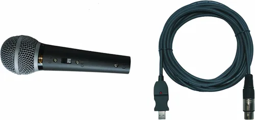 Miniatura 5 de Audio2000'S APM150PRO-U Micrófono dinámico profesional de neodimio supercardioides con cable XLRF-USB de 20 pies