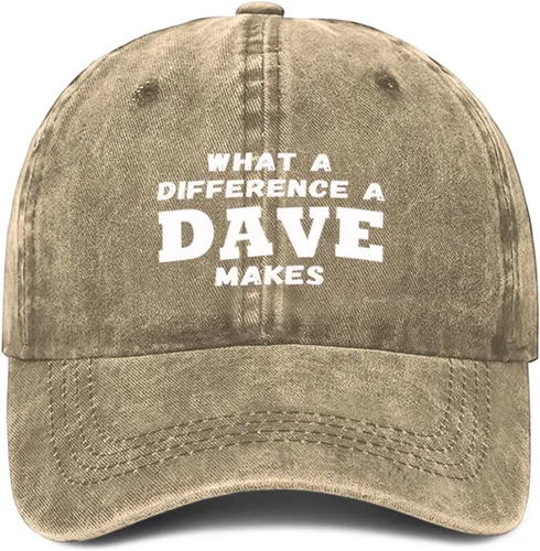 Miniatura 25 de What A Differences A Dave Makes Hat Gorra de béisbol Sombreros para hombres Sombrero ajustable