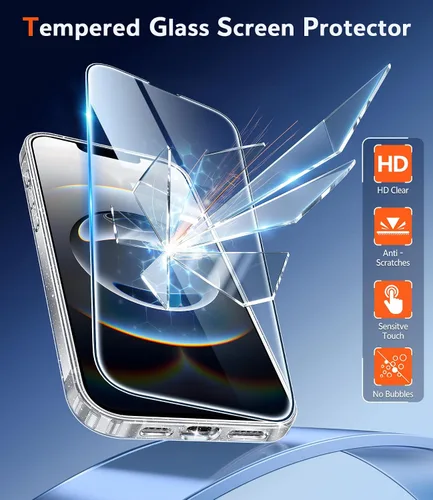 Miniatura 1593 de FNTCASE Funda para iPhone 13 Pro-Max: Fundas magnéticas transparentes compatibles con Magsafe Slim anti amarillamiento protección contra caídas