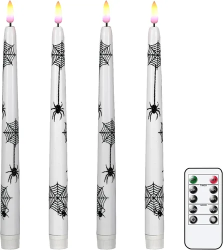 Miniatura 9 de Velas alargadas decorativas sin llama, con control remoto y temporizador