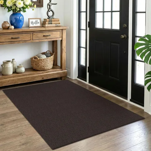 Miniatura 13 de EARTHALL Alfombra pequeña de 2 x 3 pies, lavable para entrada, antideslizante, trenzada, alfombra para puerta interior y exterior, alfombra tejida