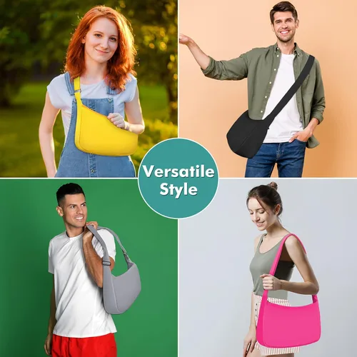 Miniatura 5 de LLYWCM Crossbody Bags for Women Men - Sling Bag - Crescent bag Nylon Crossbody Bags - Belt Bag Cross Body Fanny Pack