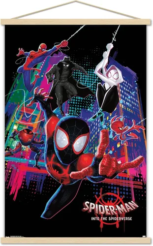 Miniatura 14 de Trends International Marvel Spider-Man - Póster de pared con texto en inglés "Into The Spider-Verse", 22.375 x 34 pulgadas, versión premium sin marco