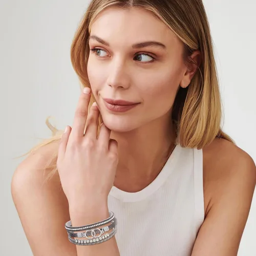 Miniatura 4 de Long tiantian Pulseras de cuero boho para mujer, lindas pulseras apilables de verano con corazón para mujer, regalos de moda 2024
