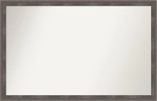 Miniatura 353 de Amanti Art Espejo personalizado, espejo de baño gris plomo a rayas, espejo de pared o espejo de tocador de baño sobre el fregadero