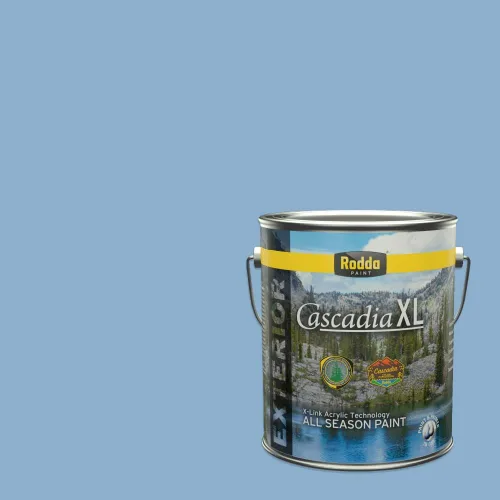 Miniatura 42 de Rodda Paint CASCADIA XL Pintura e imprimación satinada exterior en uno, cuarto de galón, Acapulco Dive