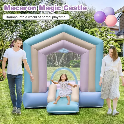 Miniatura 2 de BOUNTECH Casa inflable de rebote, casa inflable de algodón de ensueño para niños de 5 a 12 años, para interiores y exteriores, familia con soplador