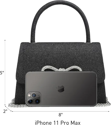 Miniatura 56 de Dasein Bolso de noche para mujer, embragues de fiesta, bolsos de boda, cóctel, baile de graduación, bolsos con purpurina esmerilada