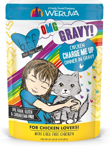Miniatura 12 de Weruva latas de comida húmeda para gatos sin granos y bolsas B.F.F. (Best Feline Friend), Púrpura