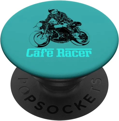 Cafe Racer Biker Men Women Adult Teens Boys Girls Kids Youth PopSockets Swappable PopGrip