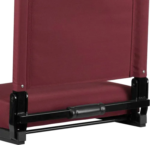 Miniatura 15 de Flash Furniture - asiento cómodo para usar en gradas de Flash - soporta 500 libras Silla de estadio ligera con asa y asiento ultra acolchado