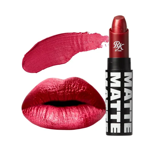 Miniatura 26 de Labial de Ruby Kisses, acabado mate, larga duración, altamente pigmentado, de aplicación suave, maquillaje de labios de cobertura total