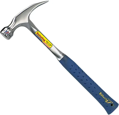 Miniatura 2 de Marco de garra de martillo para pisos y baldosas, cara lisa, 20 onzas y SWANSON Tool Co S0101 7 pulgadas Speed Square, azul