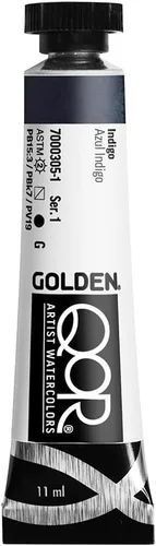 Miniatura 73 de GOLDEN QoR Acuarelas para artistas, Azul cobalto y teja, tubo de 11 ml, pintura profesional de acuarela, semiopaca Verde azulado cobalto