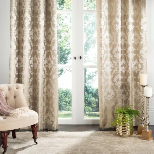 Miniatura 3 de Safavieh Home Collection Perama - Panel opaco para ventana de 52 x 96 pulgadas, color beige